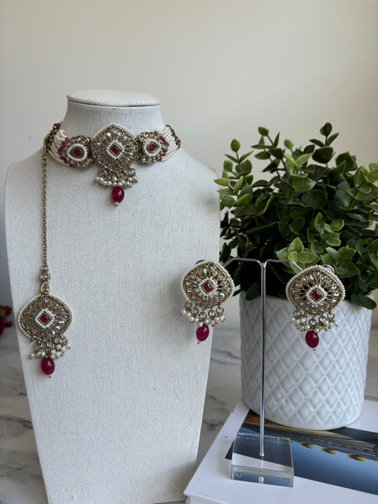 Janki polki choker set