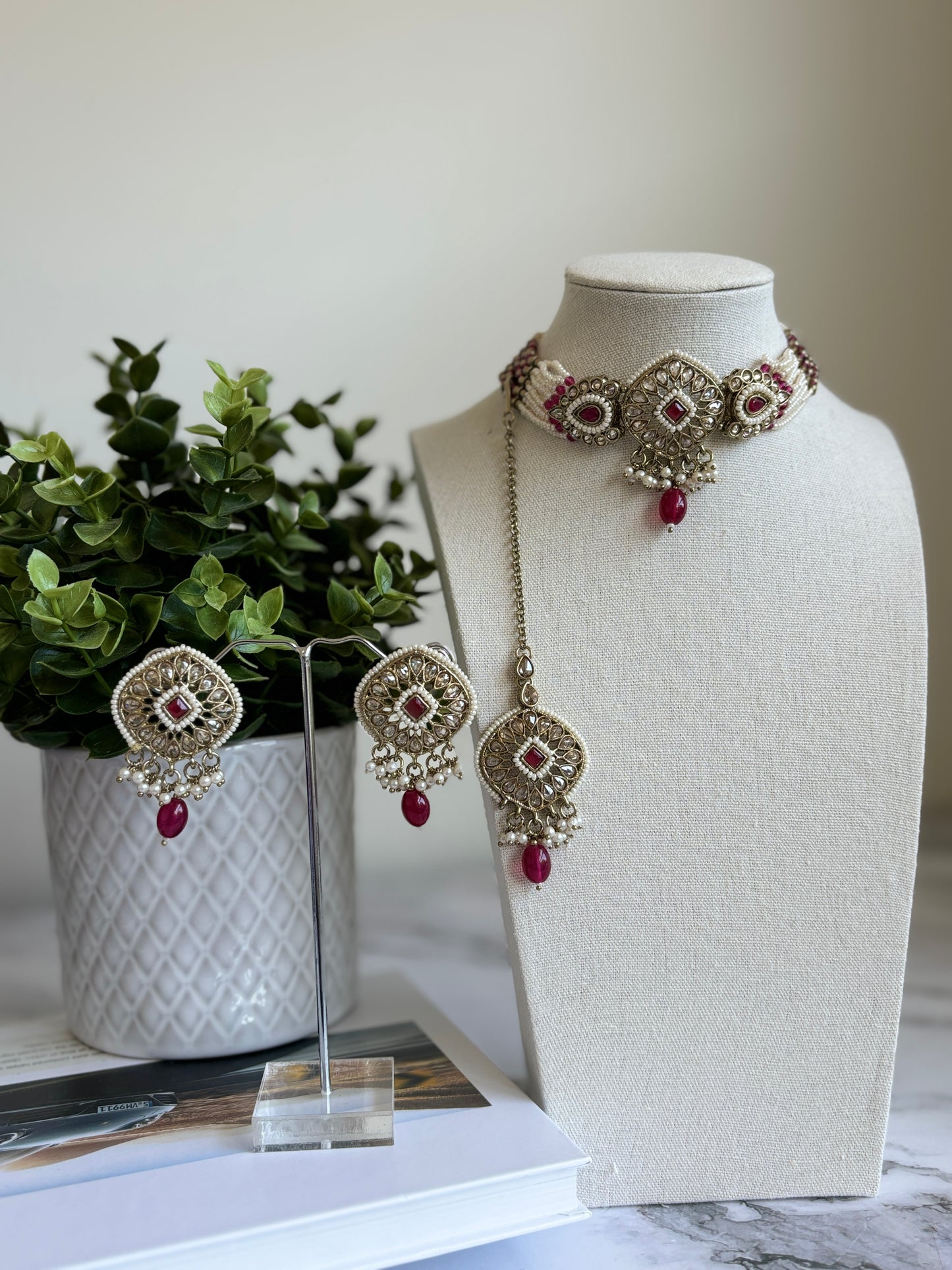 Janki polki choker set