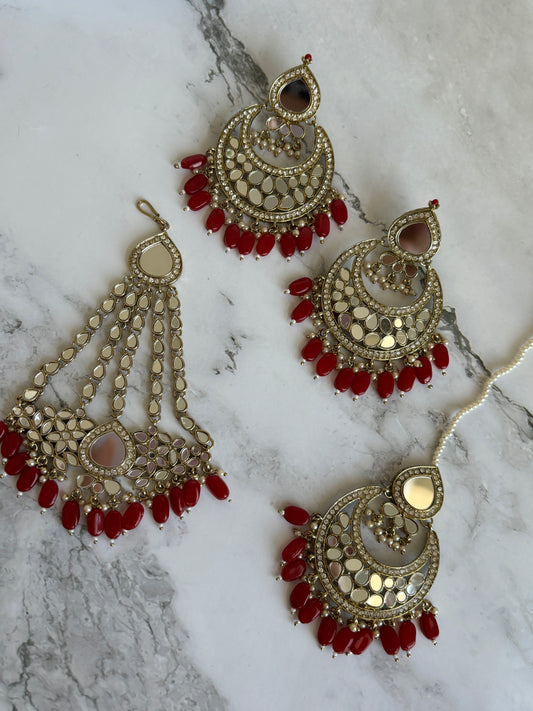 Ishmi earrings tikka & passa