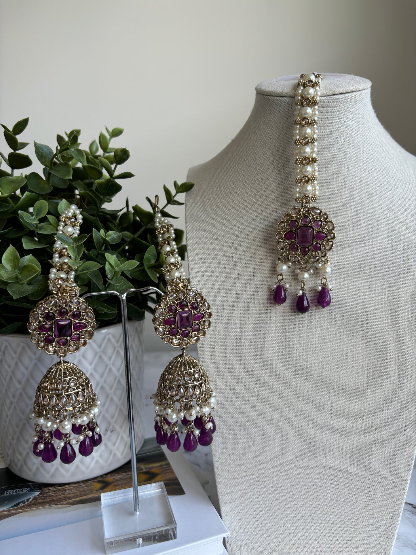 Vanita Polki Earrings Tikka