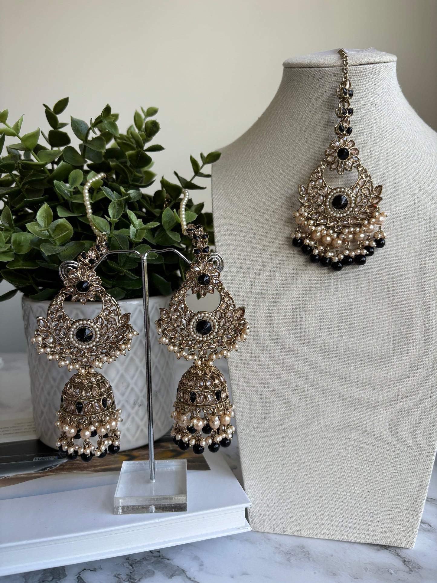 Sumeet Polki Earrings Tikka