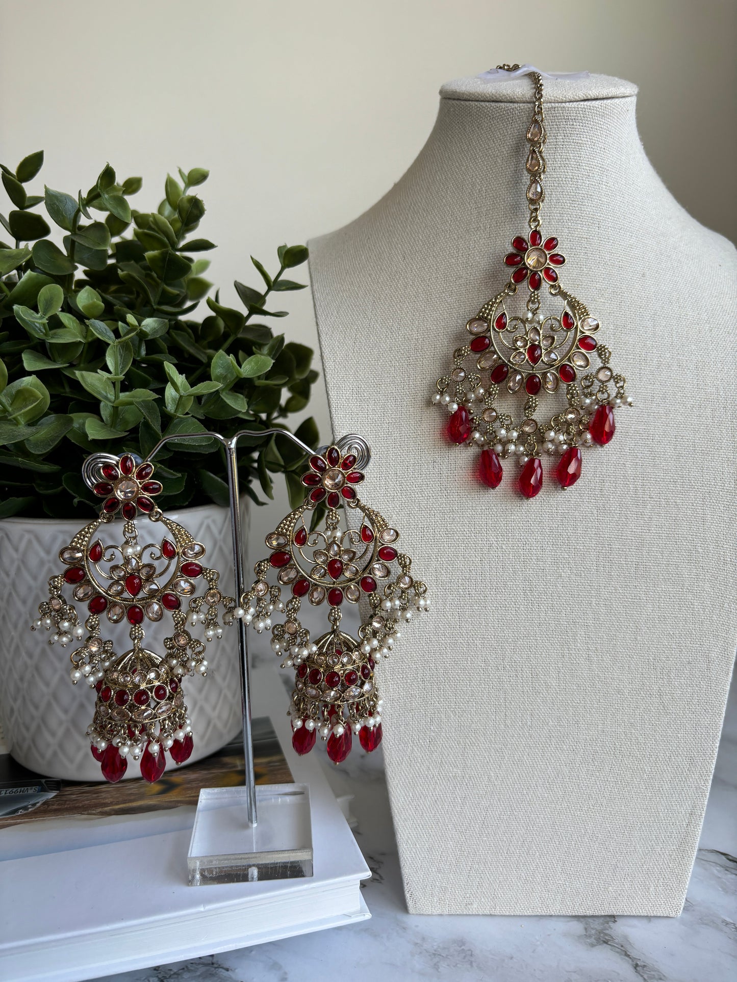 Vanita Polki Earrings Tikka