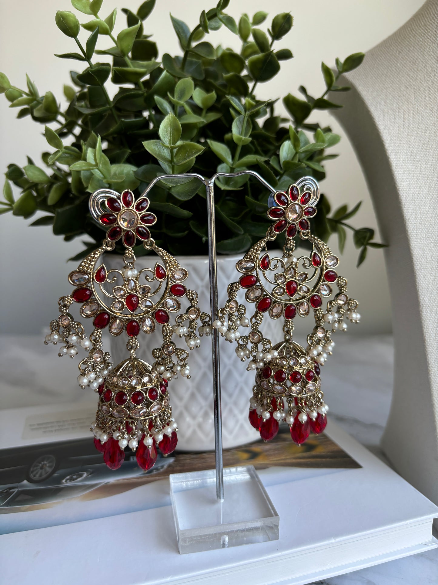 Vanita Polki Earrings Tikka