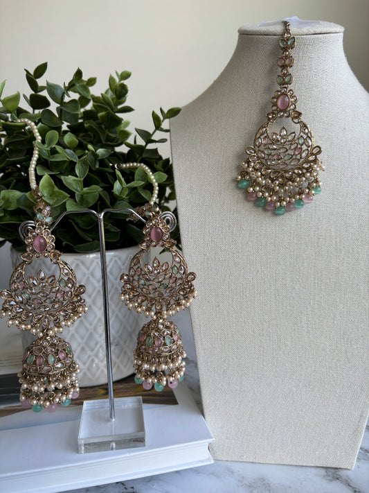 Kritika Polki Earrings Tikka