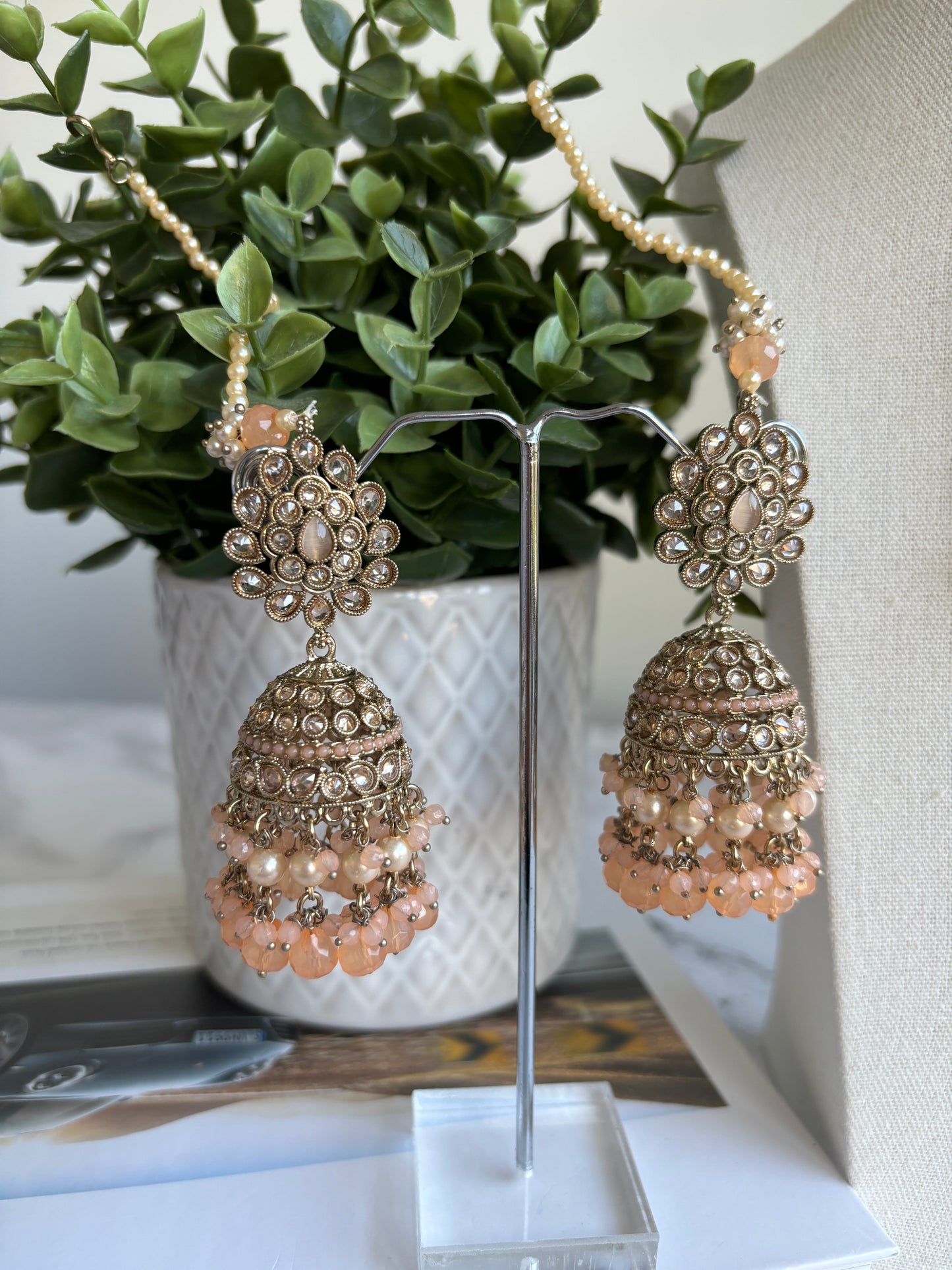 Aruna Polki Earrings Tikka