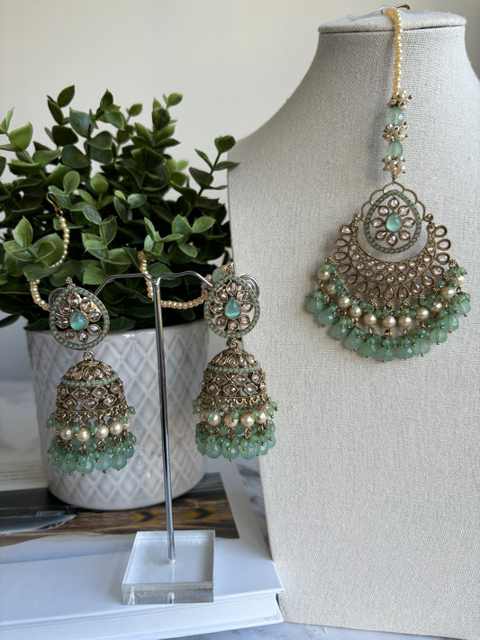 Sumita Polki Earrings Tikka