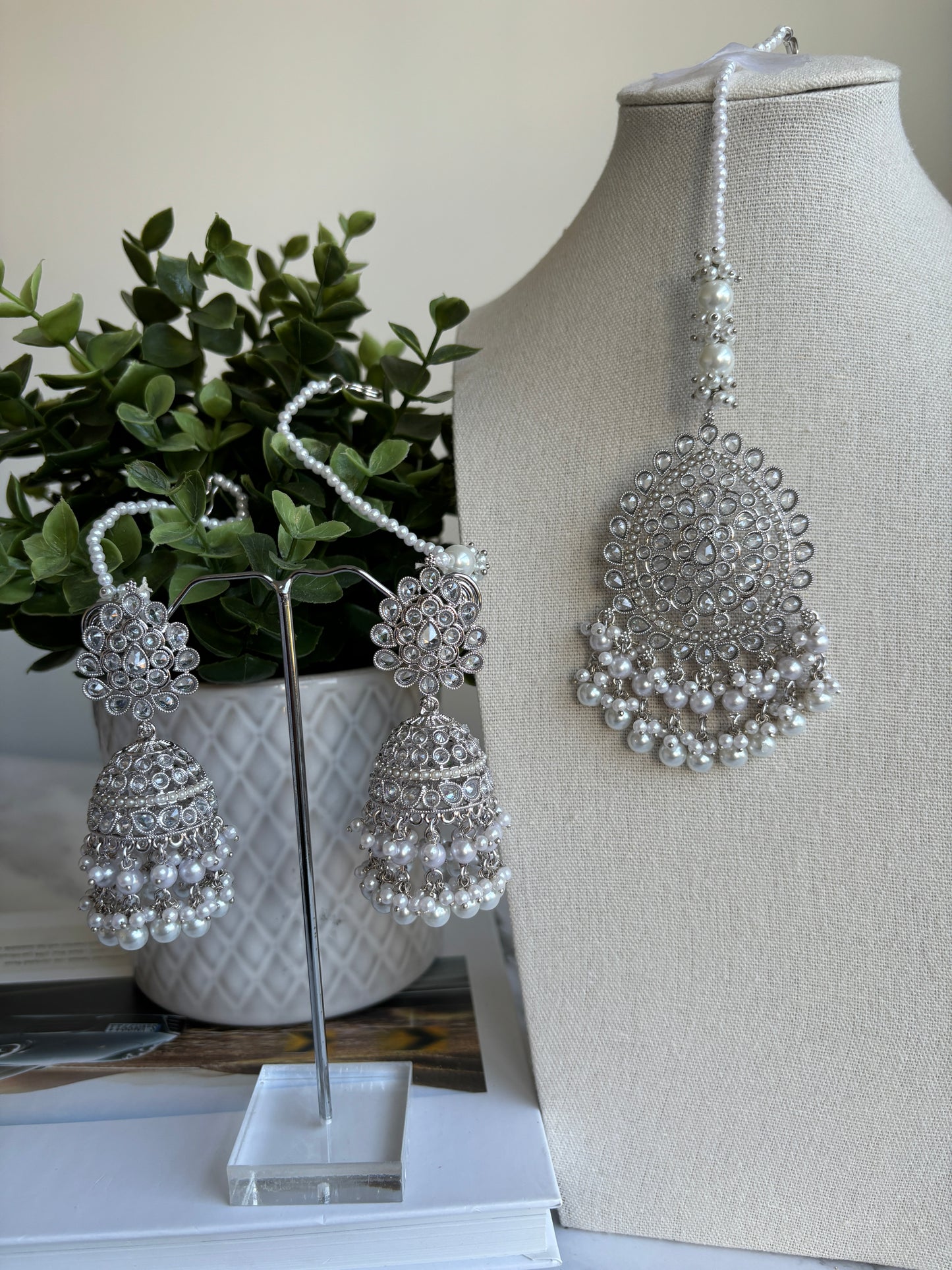 Aruna Polki Earrings Tikka