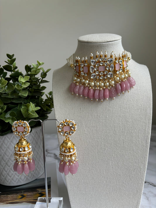 Veda Pachi Kundan Set