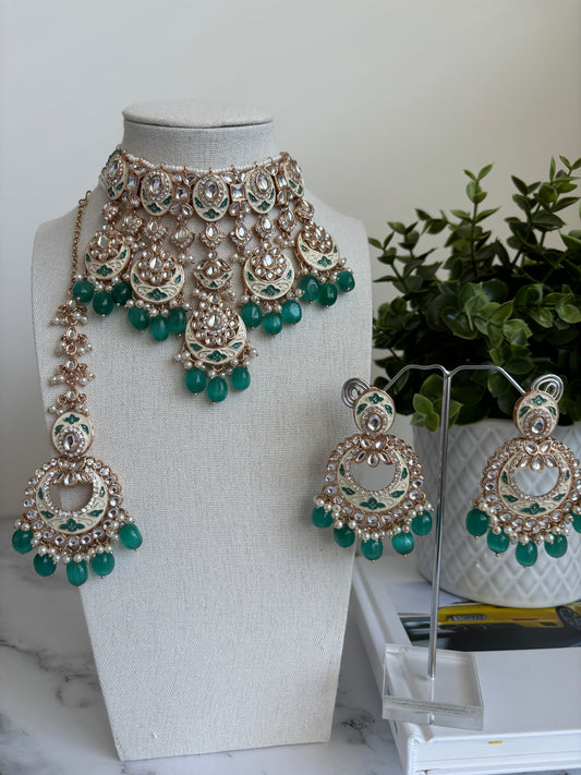 Aman Kundan Meena Choker Set